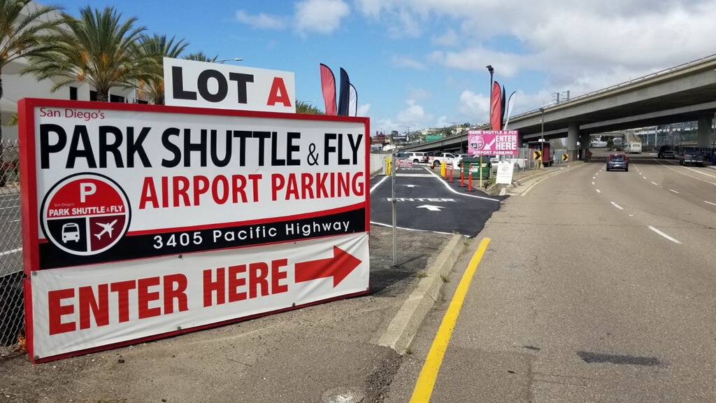 LOT A and LOT B at SD Park, Shuttle & Fly